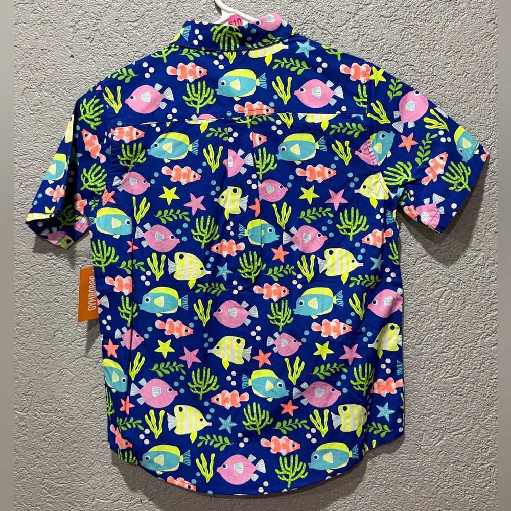 Gymboree Blue Fish and Starfish Shirt